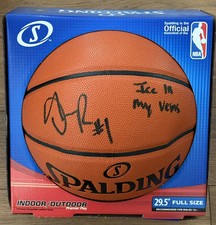 D'Angelo Russell Signed “Ice In My Veins” Spalding NBA Basketball (RUSSELL COA)