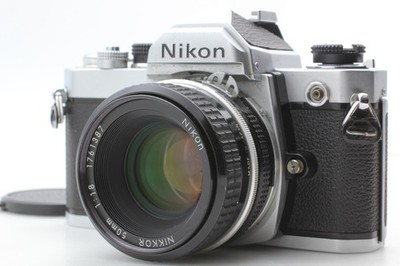 [ Near MINT ]  Nikon FM 35mm Film Camera w/ Nikkor Ai 50mm f/1.8 From JAPAN