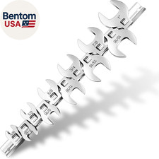 11 Piece Crows Foot Wrench Set Sae 38 To 1 Inch 38 Drive Flare Nut Tool Set Wi