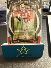 2024 Panini Select - Concourse Drake Maye #27 Red & Blue Shock Prizm (RC)