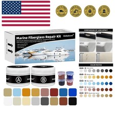 Gel Coat Repair Kit for Boats, Marine Fiberglass Repair Kit for Boats, Epoxy ...