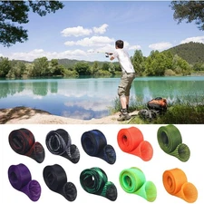 10 PCS Fishing Rod Sock Mesh Covers Braided Pole Protector Sleeve Fish Tool USA