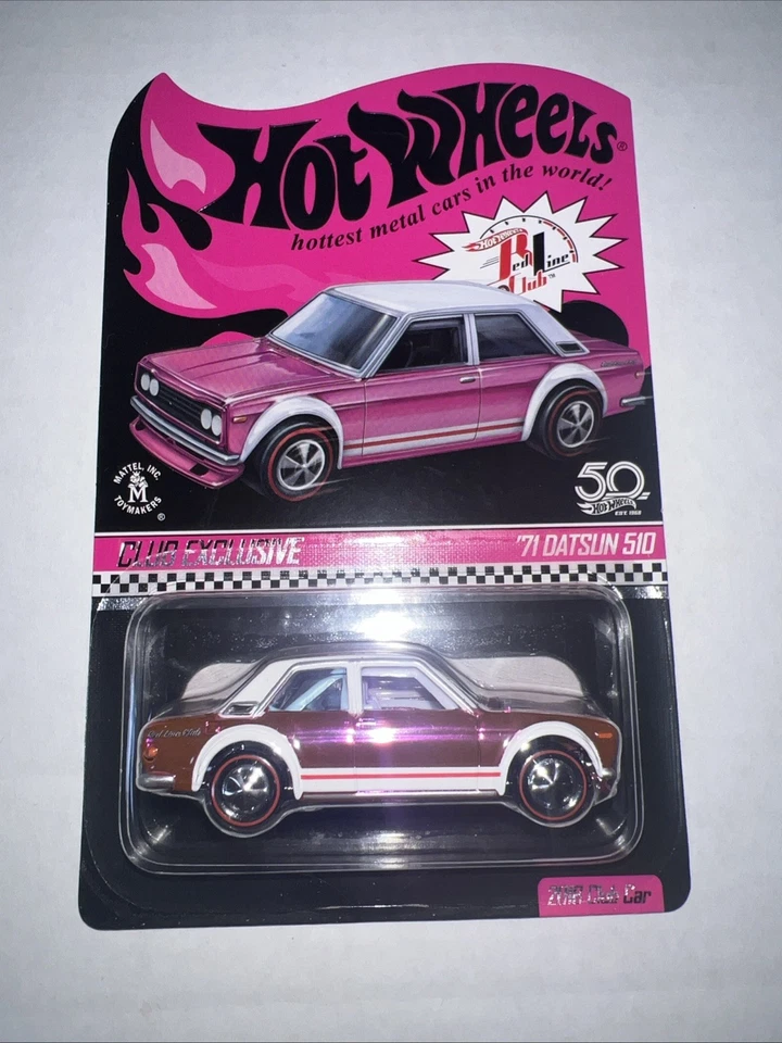 Hot Wheels RLC 2018 Collectors Nationals Pink Party 71 Datsun 510 Foto 3 de 4