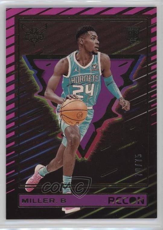 2023-24 Panini Recon Rookies Holo Purple 70/75 Brandon Miller #233 Rookie RC
