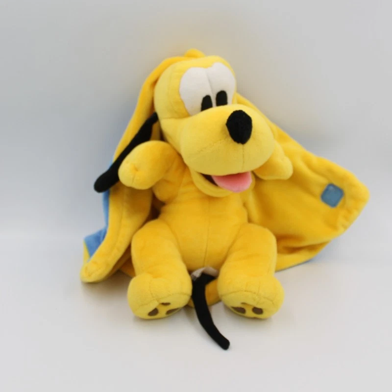 Doudou chien Pluto couverture bleu DYSNEYLAND - 6994 - Photo 2/3