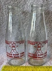 Collectable - Vintage “Lettoch Dairy Farm Dufftown”. Glass Milk Bottles X Two.