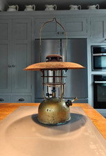 Vintage Tilley x246 Guardsman orange top paraffin lamp with detachable shade