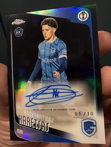 2025-26 Topps UEFA Club Competitions Konstantinos Karetsas Black 1/10 RC