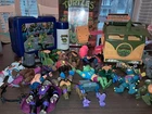 TMNT Lot 1990s Don Drac, Collectors Case, Lunch Box w/ Thermos, + more