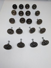 Vintage 1960  s MCM Lot 20 Metal Cabinet Door Pulls Mid Century Art Deco