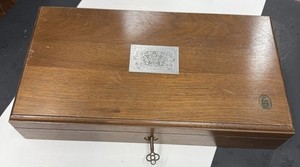 RARE COLT CUSTOM PISTOL WOOD BOX FROM 1981 DURHAM COUNTY NC SHERIFF DEPT #