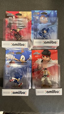 Ryu, Mega Man, Shulk & Sonic Amiibo LOT Super Smash Bros 3DS NINTENDO NEW IN BOX