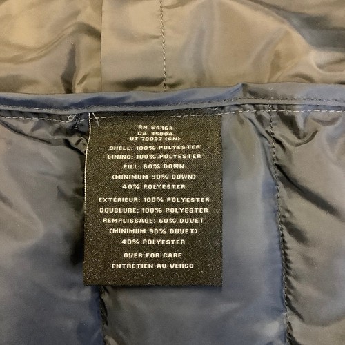 Cole Haan Signature Mens Medium Black Packable Down Puffer Jacket Zip Up HR2-112 - Picture 8 of 11