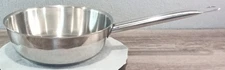 Verbeelen Stainless Sauté Casserole Frying Pan 10" Pro Quality Oven Safe 3" Deep