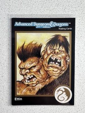 Ettin, Giant #123 Gold - Dungeons & Dragons card (1992 TSR) D&D 2e AD&D Advanced