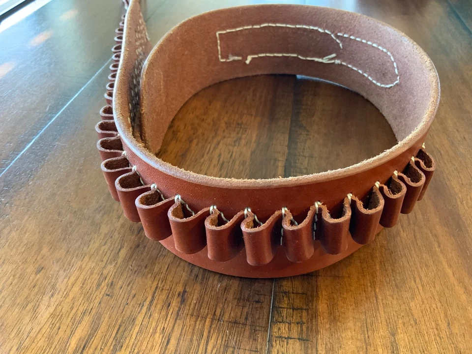 Cinturón triple K cartucho AMMO 740-M calibre .45 25 bucles longitud total 44 pulgadas Foto 4 de 4