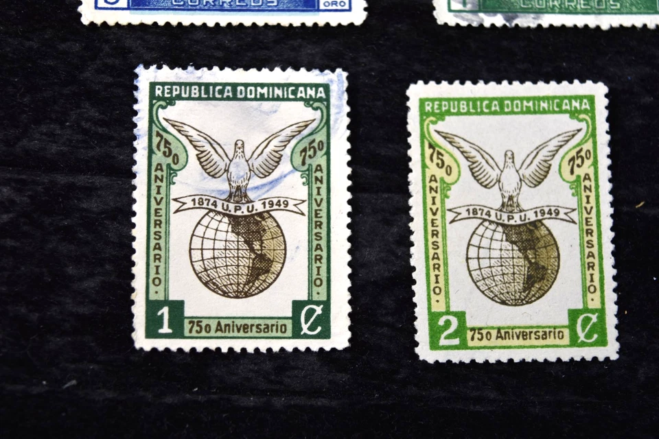 DOMINICAN REPUBLIC   1949   UPU  S 433-34 + PRESIDENTIAL PALLACE S 428-29  USED - Image 2 of 3