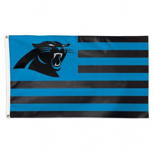 Carolina Panthers Flag 3x5 Deluxe Americana Design - Picture 1 of 1