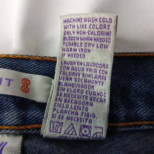 Vintage Bill Blass Easy Fit Mom High Waist blaue Damenjeans Größe 12 - Bild 7 von 13