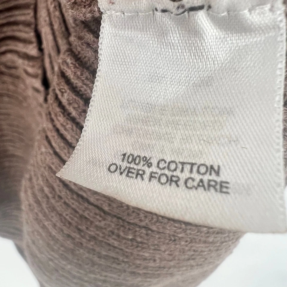 Relativity Taupe Brown 100% Cotton Turtleneck Knit Sweater L - Image 4 of 4