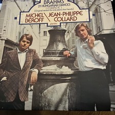 MICHEL BEROFF/JEAN-PHILIPPE COLLARD BRAHMS Hungarian DancesLP CONNOISSEUR EXC 73