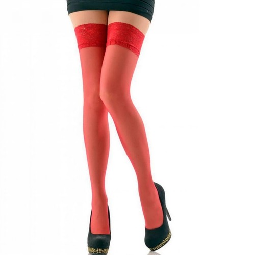 Fiore Millena silicone based women's elegant stockings with a floral pattern 20D - Picture 32 of 44