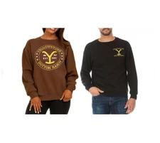Yellowstone Unisex Adults Embroidered Logo Relaxed Fit Sweatshirt Variety #439