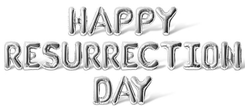 HAPPY RESURRECTION DAY Letter Balloon Banner - Easter Sunday Party Decorations - Picture 41 of 55