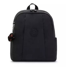 Mochila Kipling Negra Nylon Haydee Monckey Llavero Correa Ajustable! Nuevo con etiquetas