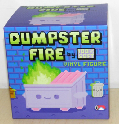 DUMPSTER FIRE 100% SOFT 8-BIT MAGICAL FIRE FIGURE EXCLUSIVE RARE /500 OR LESS