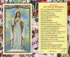 Our Lady of Medjugorje - Prayer to - Laminated Holy Card 800-1136