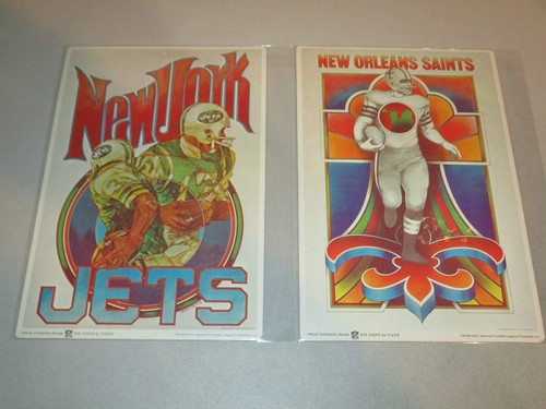 Big Signs by Fleer (RARE Complete 1968 NFL Set) 7.5 x 11.5 Not Punched - Picture 12 of 14