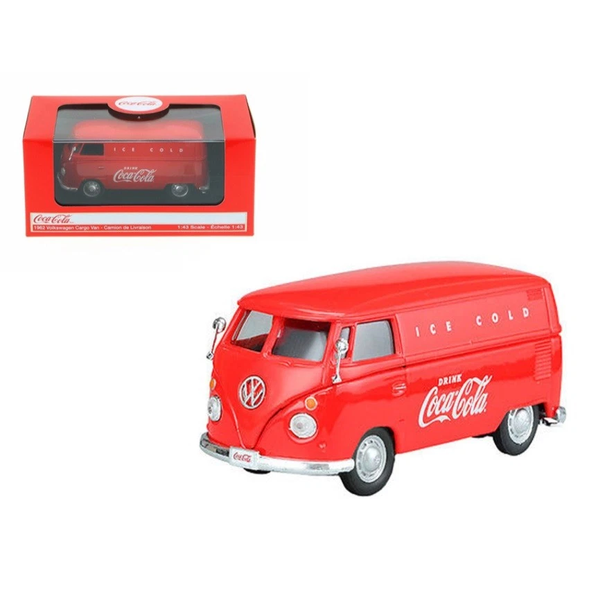 Coca-Cola Collectibles 1/43 VW カーゴ バン 1962 レッド&amp;イエロー 完成品 rdzdsi3 Amazon | Coca-Cola Collectibles 1/43 VW カーゴ バン 1962 レッド