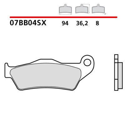 PAAR BREMSBELÄGE VORNE BREMBO GAS GAS WILD HP 515 09 >