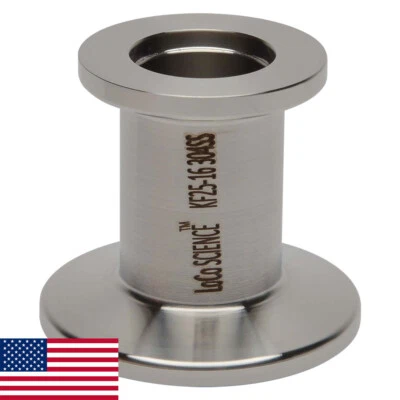 KF-25 to KF-16 / NW-25 to NW-16 Reducer Vacuum Fitting S304 LoCo SCIENCE