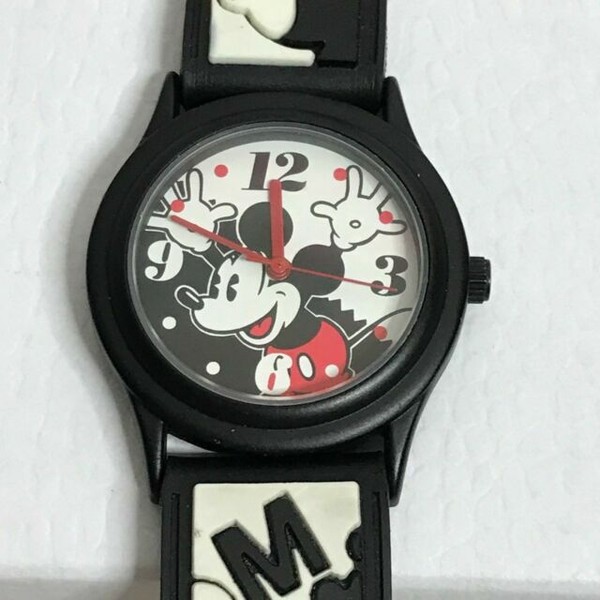 Disney Time Works Mickey Mouse Watch Black for sale online eBay