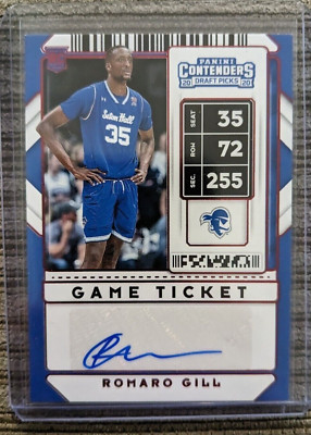 ROMARO GILL RC 2020-21 PANINI CONTENDERS DRAFT RED FOIL ROOKIE AUTO SETON HALL 