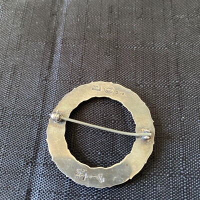ジョージジェンセン　301　　シルバー925　サークルフラワー Georg Jensen #301 SV925 Harebell Flower Circle Brooch Design by
