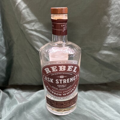 Special Limited Edition Rebel Cask Strength 750ml Bourbon Whiskey Empty Bottle