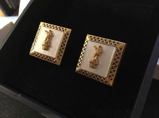 Vintage Cufflinks Damascene