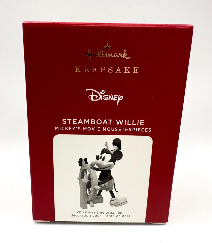 Hallmark Mickey’s Movie Masterpieces Steamboat Willie 10th In Series 2021 NEW