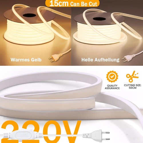 5-20m COB LED Streifen Stripe Band Lichtschlauch Leiste Kette Außen Beleuchtung - Bild 22 von 26