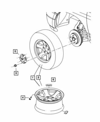 Genuine Mopar Steel Wheel 52110457AB
