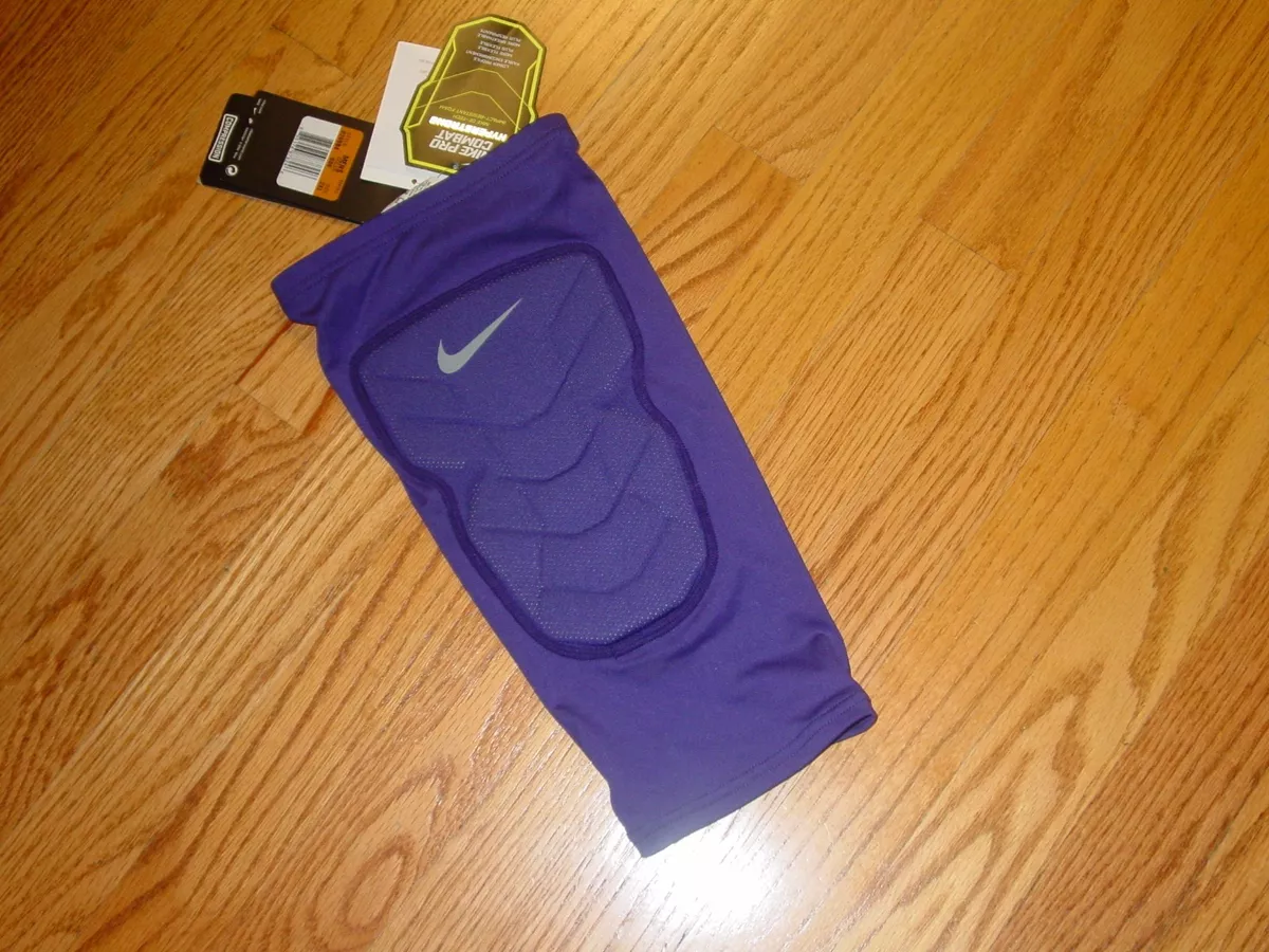 Mens 2XL Nike Pro Combat Padded Compression Shin Leg Sleeve Basketball  Purple