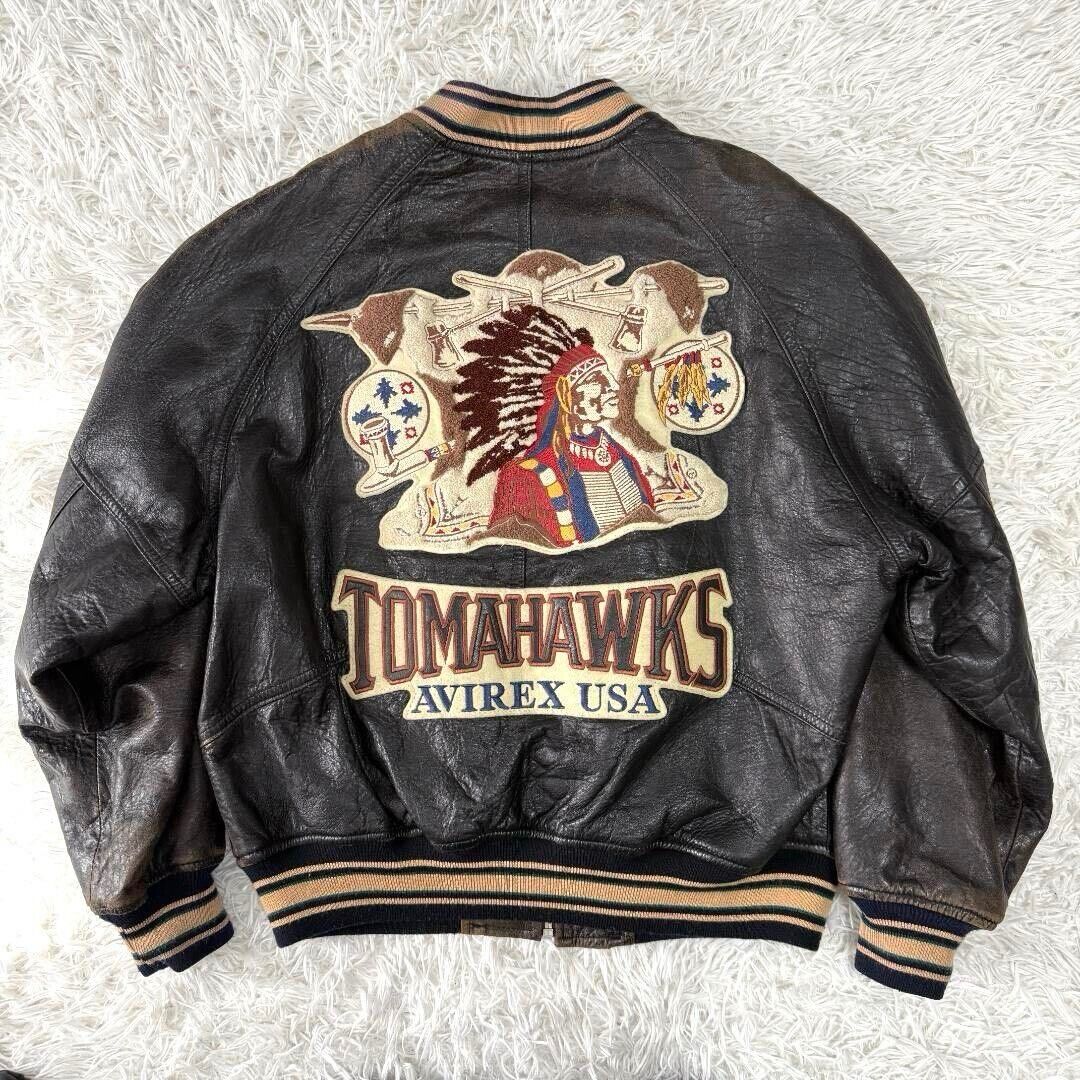 だ*る様 AVIREX VALLAD VARSITY LEATHER JACKE WOOL LEATHER VARSITY JACKET – Avirex