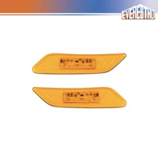 Fit For Peterbilt 579 567 Side Marker Lamp Amber 3LED Door Marker Light Pair Set