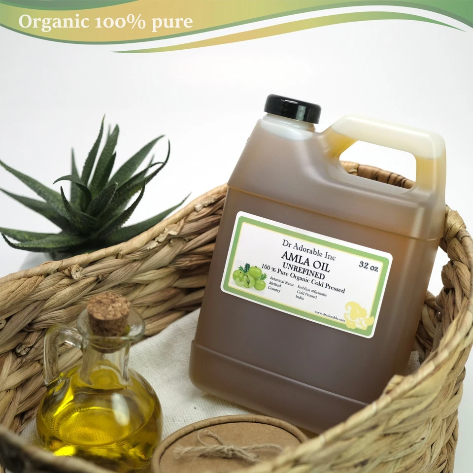 32 OZ AMLA OIL Unrefined Virgin Indian Gooseberry Hair Growth Skin Anti Aging - Image 2 of 4