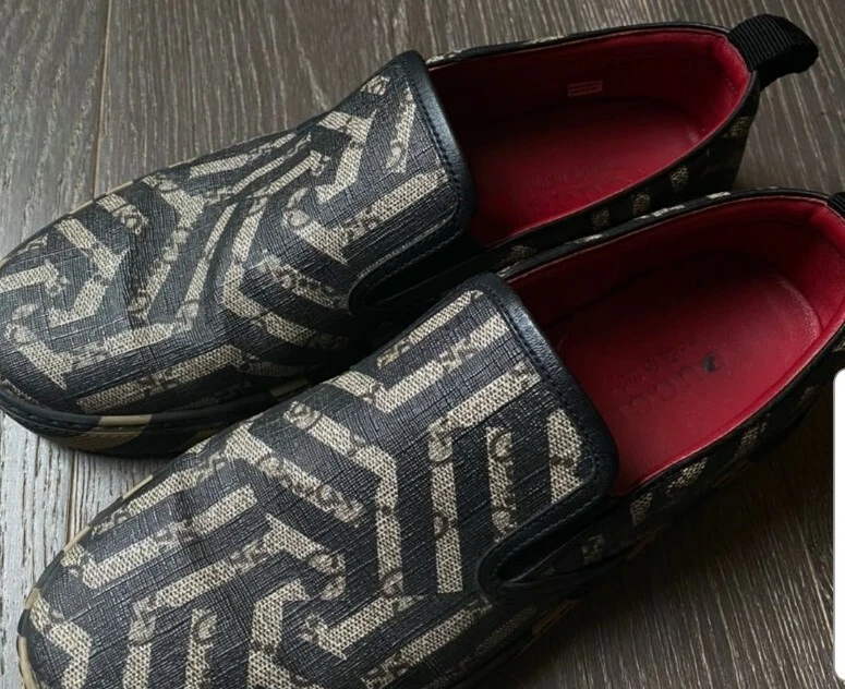 Raro Gucci GG Dublin Caleido Zapatillas Zapatos Sin Cordones Mocasines 7.5 EE. UU. ¡Muy bueno! Foto 4 de 4