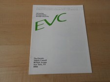 1976-1977 EVC Electric Vehicle Council Newsletter Magazine Info Early EV Cars 