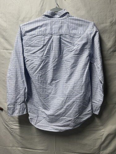 Polo Ralph Lauren Boys Sz 12 Blue White Long Sleeve Button Down Dress Shirt - Picture 8 of 10